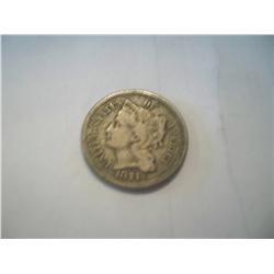 1874 Three Cent Nickel