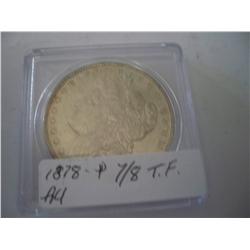 1878 7/8 TF Morgan Dollar AU/MS