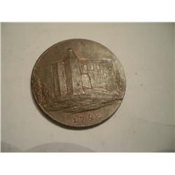 1794 Colchester Half Penny-Success To The Trade