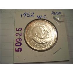 1952 Carver/Washington Silver Half Dollar Commemorative, AU-50