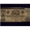 Image 1 : VERY RARE Republic of Texas $100 Note