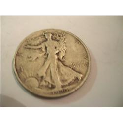 1920 Silver Walking Half Dollars, F