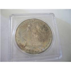 1891 Carson City Silver Morgan Dollar, AU/MS
