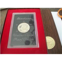 1971-S Proof Ike Dollar in Original Brown Box