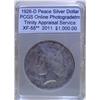 Image 1 : 1926-D Silver Peace Dollar XF-55 VAM PCGS w/App