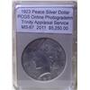 Image 1 : 1923 Silver Peace Dollar  MS-67 PCGS w/Appraisal