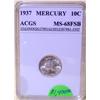 Image 1 : 1937 Mercury Dime ACGS MS-68 FSB