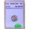 Image 1 : 1916 Mercury Dime ACGS MS-68 FSB
