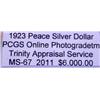 Image 3 : 1923 Peace Silver Dollar MS-67 PCGS w/ Appraisal