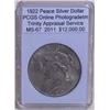 Image 1 : 1922 Peace Silver Dollar MS-67 PCGS w / Appraisal
