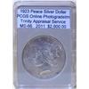 Image 1 : 1923 Peace Silver Dollar MS-66 PCGS w/ Appraisal