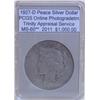 Image 1 : 1927-D Peace Silver Dollar MS-60** PCGS w/ App