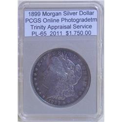 1899 Morgan Silver Dollar PL-65 PCGS w/ Appraisal