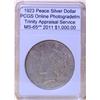 Image 1 : 1923 Peace Silver Dollar MS-65** PCGS w/ App