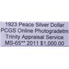 Image 3 : 1923 Peace Silver Dollar MS-65** PCGS w/ App