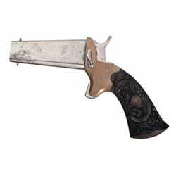 Unique Swiss Weber Ruesch Swivel Over Under Barrel Derringer