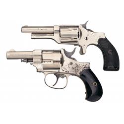 Two Antique American Revolvers -A) C.S. Shattuck "Swing-Out" Pocket Revolver