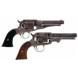 Two Antique American Revolvers -A) Remington New Model Police Conversion Revolver