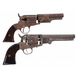 Two Antique American Revolvers -A) Dictator Marked Metallic Cartridge Conversion Pocket Revolver