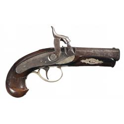 Unmarked Percussion Pocket Derringer Style Pistol