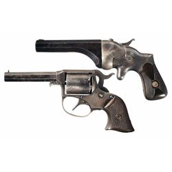 Two Antique American Handguns -A) Connecticut Arms Hammond Patent "Bulldog" Single Shot Pistol