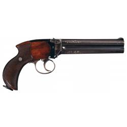 Excellent Lancaster Charles Superposed Barreled Howdah Pistol