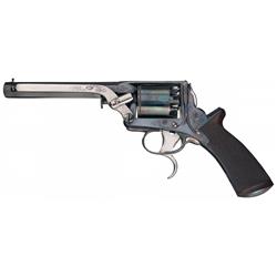Engraved Tranter Patent Double Action Percussion Revolver