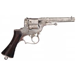 Scarce French Perrin Civil War Era Double Action Revolver
