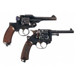 Two Double Action Military Revolvers -A) Tokyo Arsenal Type 26 Revolver