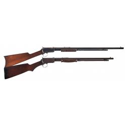 Collector's Lot of Two Winchester Slide Action Rifles -A) Winchester Model 1890 Slide Action Rifle