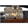 Image 6 : Custom Engraved Gold Inlaid Winchester Pre 64 Model 70 Bolt Action Rifle with Scope and Sling