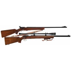Two Winchester Bolt Action Rifles -A) Winchester Model 75 Bolt Action Sporter Rifle