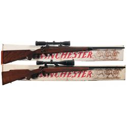 Two Winchester Model 70 Bolt Action Rifles -A) Winchester Model 70 Classic Super Grade Bolt Action R