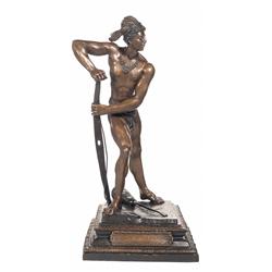 The Last of the Mohicians Bronze Sculpture