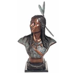 Sitting Bull Bronze Bust