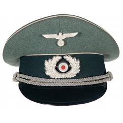 WWII Nazi Peaked Uniform Cap for an Infantry Officer