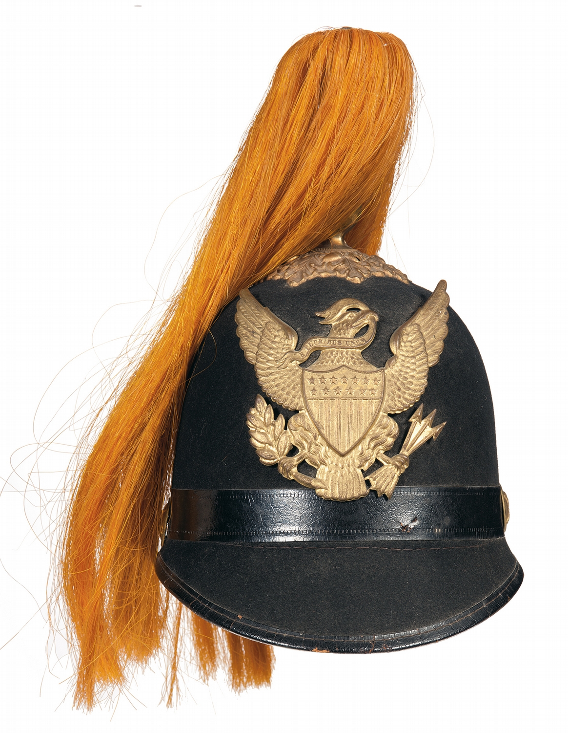 Scarce 19th Century Cavalry Helmet with Horsehair Plume