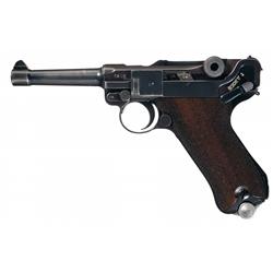 Mauser  S/42  Code 1938 Dated Luger Pistol with Holster