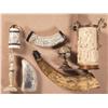 Image 1 : Grouping of Exquisite Scrimshawed Ivory