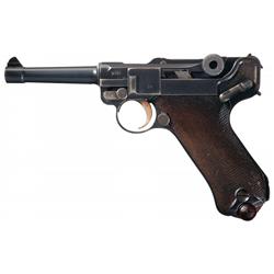 WWI German Model 1914 DWM Luger Semi-Automatic Pistol Dated 1916