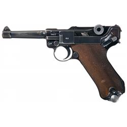 Mauser "S/42" Code, 1937 Production Luger Semi-Automatic Pistol
