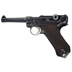 Mauser "S/42" Code 1936 Dated Luger Pistol with 1936 Dated Holster