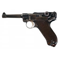 DWM 1908 First Issue Altered Military Luger Pistol