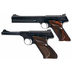 Two Colt Woodsman Semi-Automatic Pistols -A) Colt Second Series Match Target Woodsman Pistol