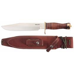 Excellent Randall Model 12-9 Sportsman's Bowie Knife with Sheath