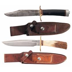 Two Randall Knives with Sheaths