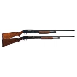 Two Winchester Slide Action Shotguns -A) Winchester Model 12 20 Gauge Slide Action Shotgun