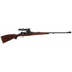 Unmarked Sporterized Military Bolt Action Rifle with German Sniper Scope