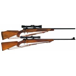 Two Bolt Action Rifles -A) Sako Forester Bolt Action Rifle with Scope and Sling