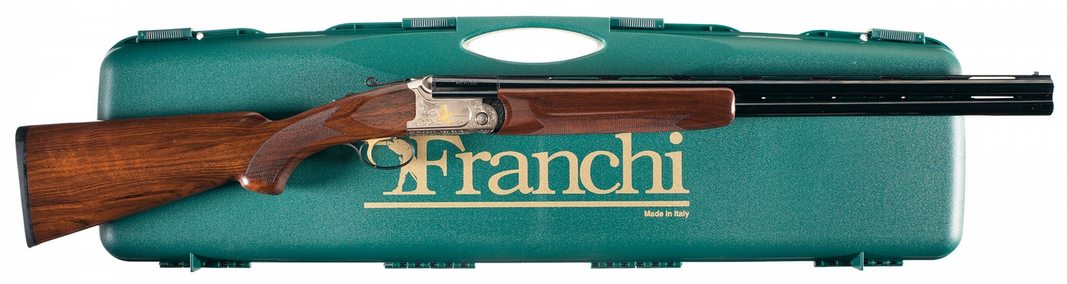 Cased Franchi Veloce Model Over-Under Shotgun